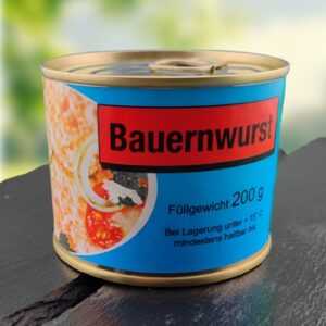 Bauernwurst in der Dose - Im Onlineshop der Metzgerei Pfister, Josengasse 4, 72393 Burladingen, +49 (0) 7475 203