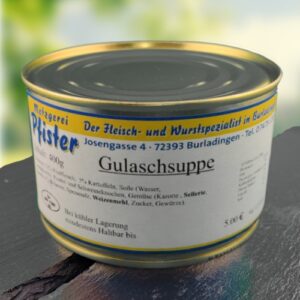 Gulaschsuppe - Im Onlineshop der Metzgerei Pfister, Josengasse 4, 72393 Burladingen, +49 (0) 7475 203