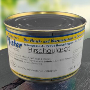 Hirschgulasch - Im Onlineshop der Metzgerei Pfister, Josengasse 4, 72393 Burladingen, +49 (0) 7475 203