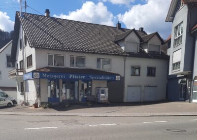 Die Metzgerei Pfister aus Burladingen heute. 78 Jahre nach der Eröffnung.